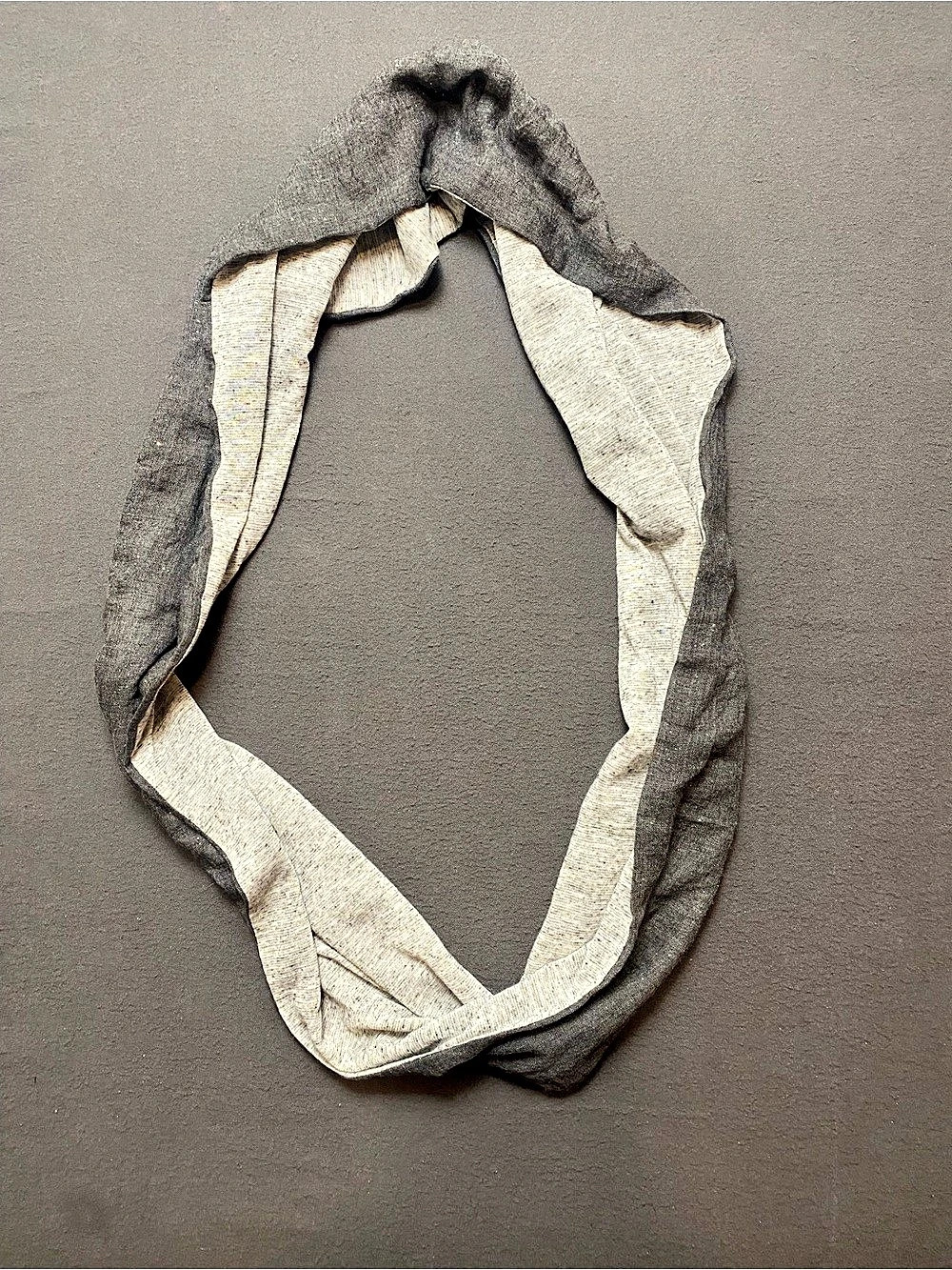 Gray & Cream Women’s Scarf
